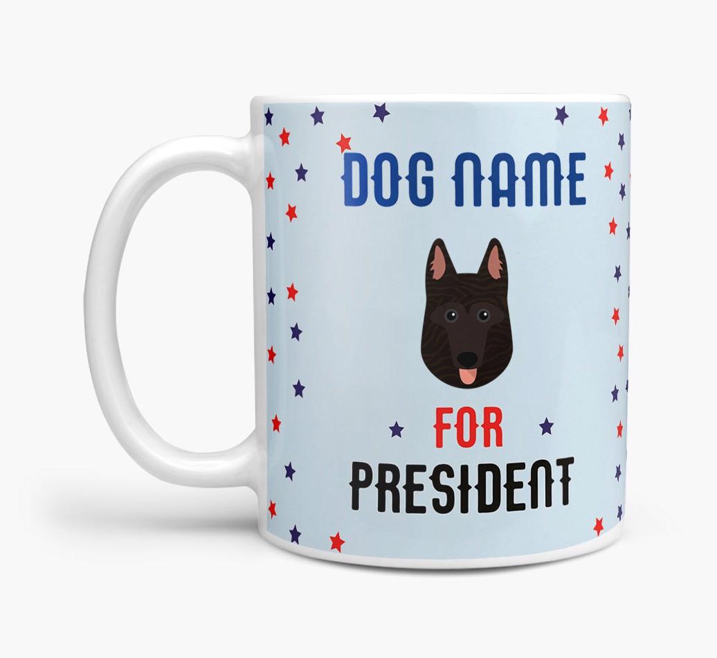 Personalized Vote {dogsName} for President Mug