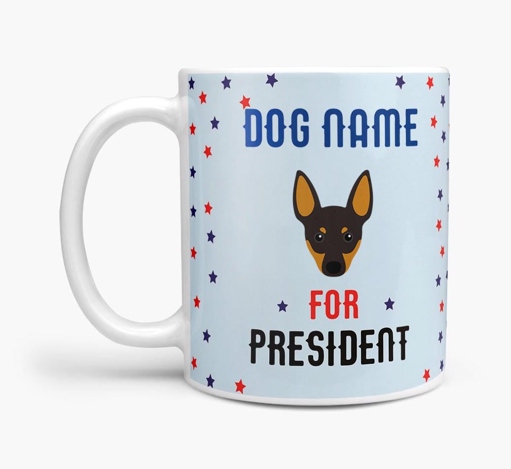 Personalized Vote {dogsName} for President Mug