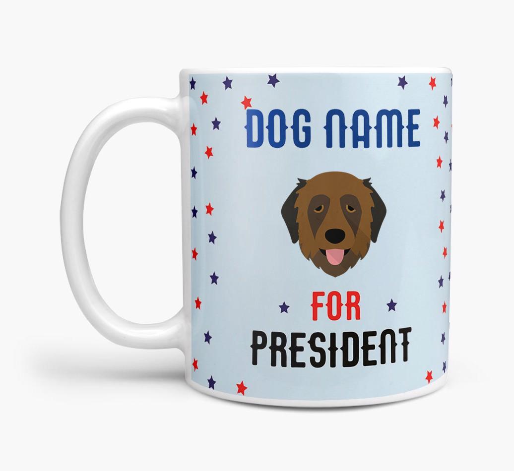 Personalized Vote {dogsName} for President Mug