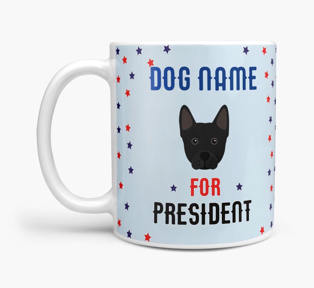 Personalized Vote {dogsName} for President Mug