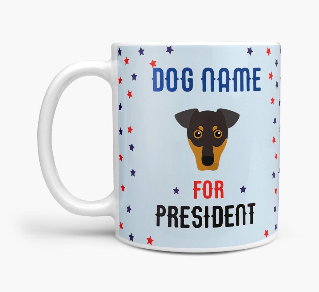 Personalized Vote {dogsName} for President Mug