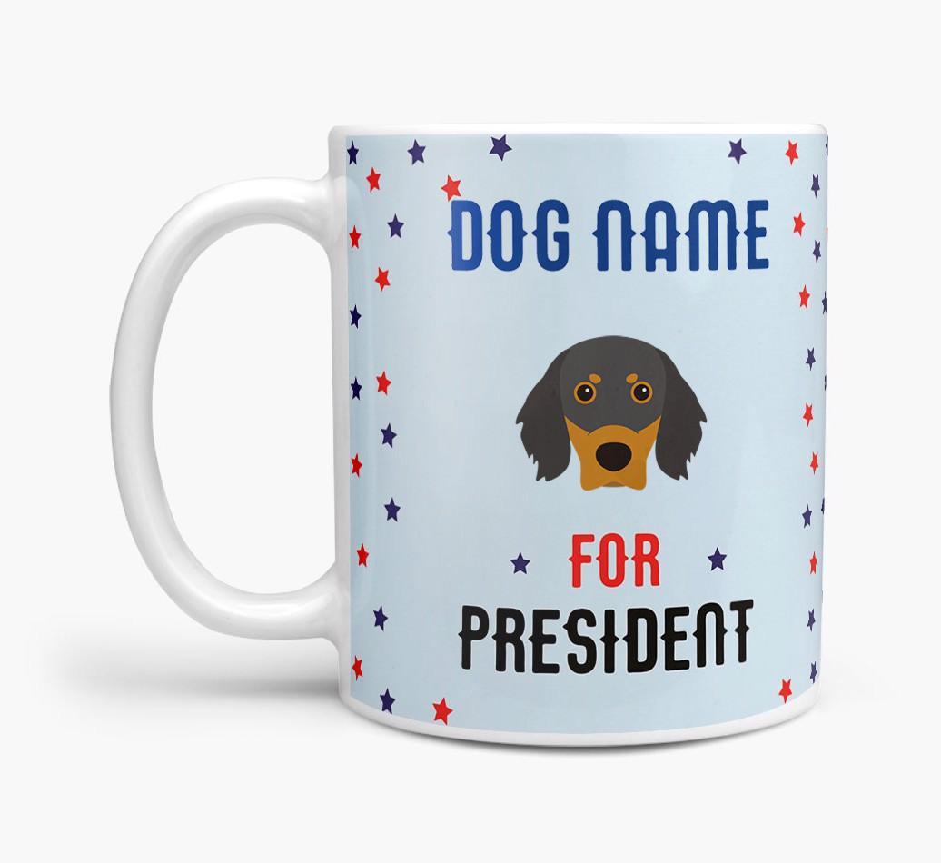Personalized Vote {dogsName} for President Mug