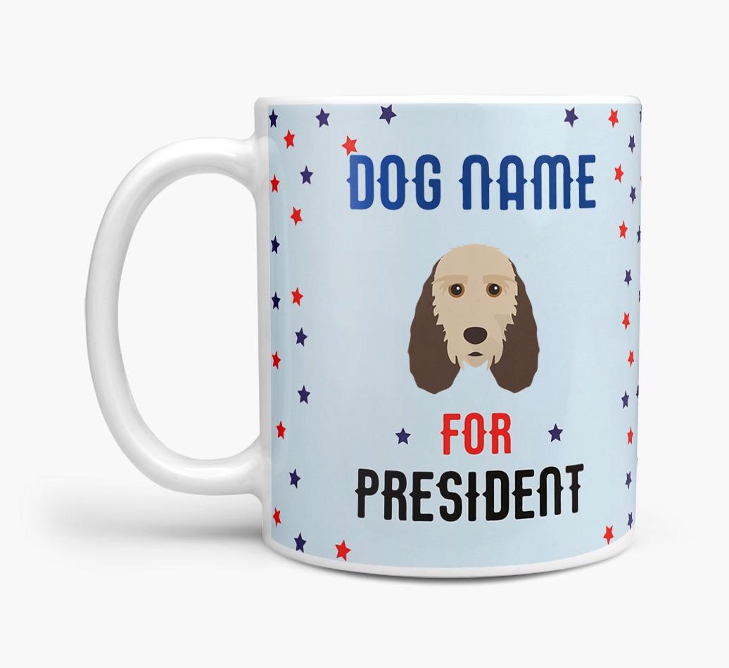 Personalized Vote {dogsName} for President Mug
