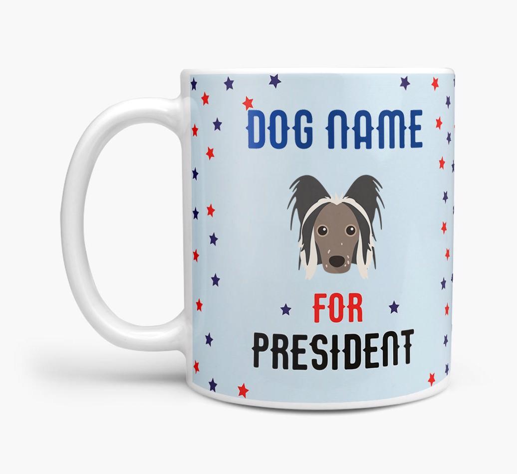 Personalized Vote {dogsName} for President Mug