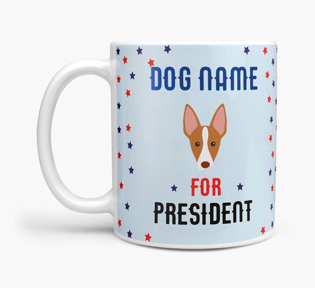 Personalized Vote {dogsName} for President Mug