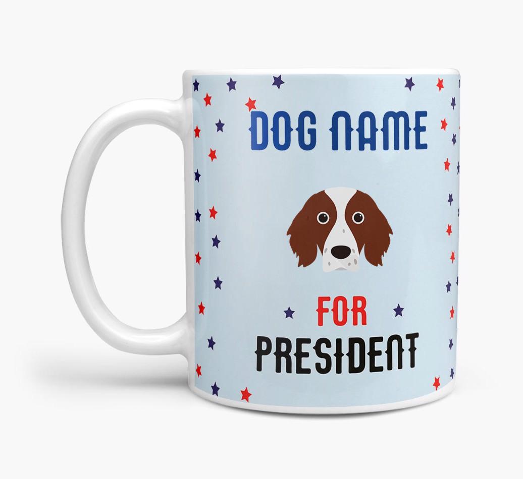 Personalized Vote {dogsName} for President Mug