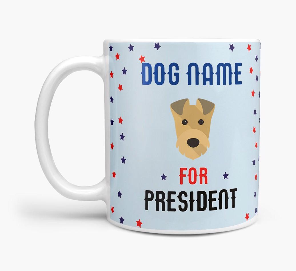 Personalized Vote {dogsName} for President Mug