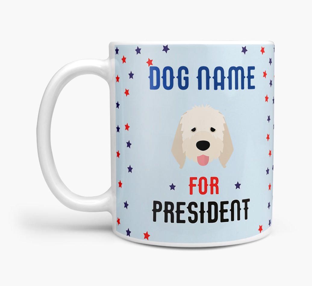 Personalized Vote {dogsName} for President Mug