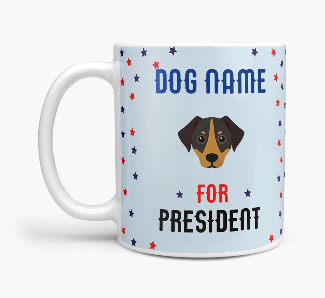 Personalized Vote {dogsName} for President Mug
