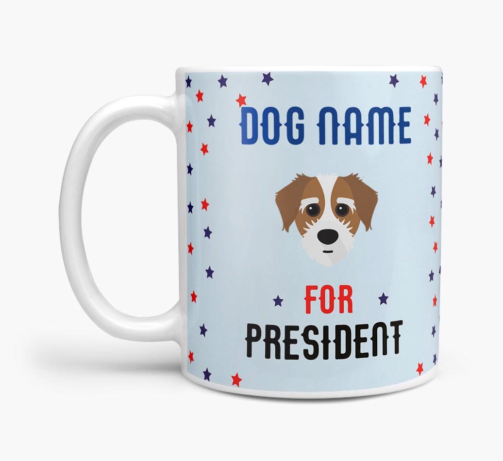 Personalized Vote {dogsName} for President Mug