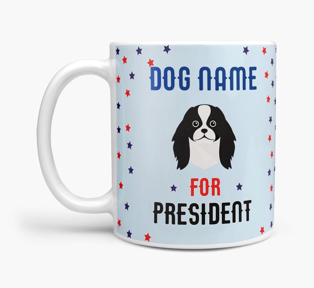 Personalized Vote {dogsName} for President Mug