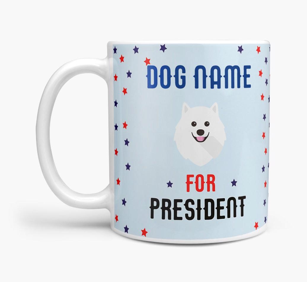Personalized Vote {dogsName} for President Mug
