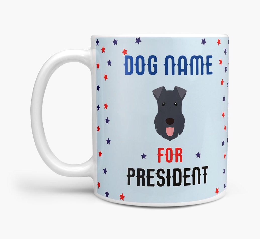 Personalized Vote {dogsName} for President Mug