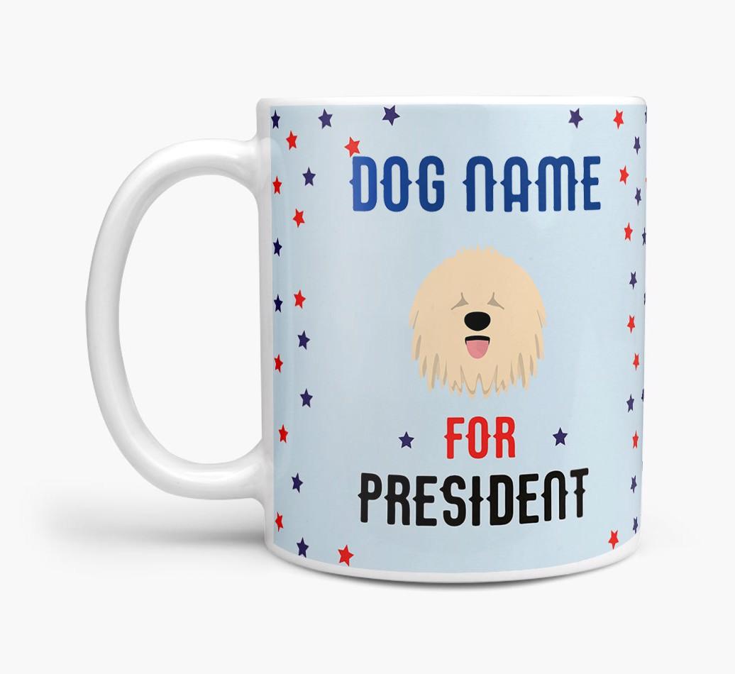 Personalized Vote {dogsName} for President Mug