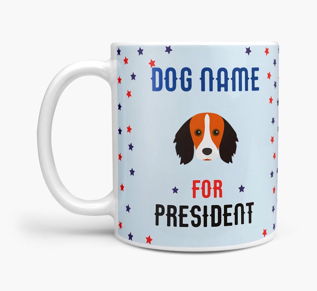 Personalized Vote {dogsName} for President Mug