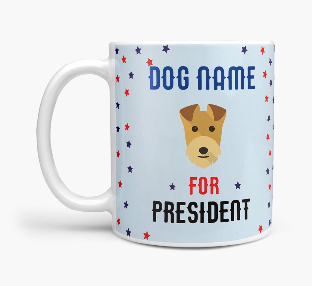 Personalized Vote {dogsName} for President Mug