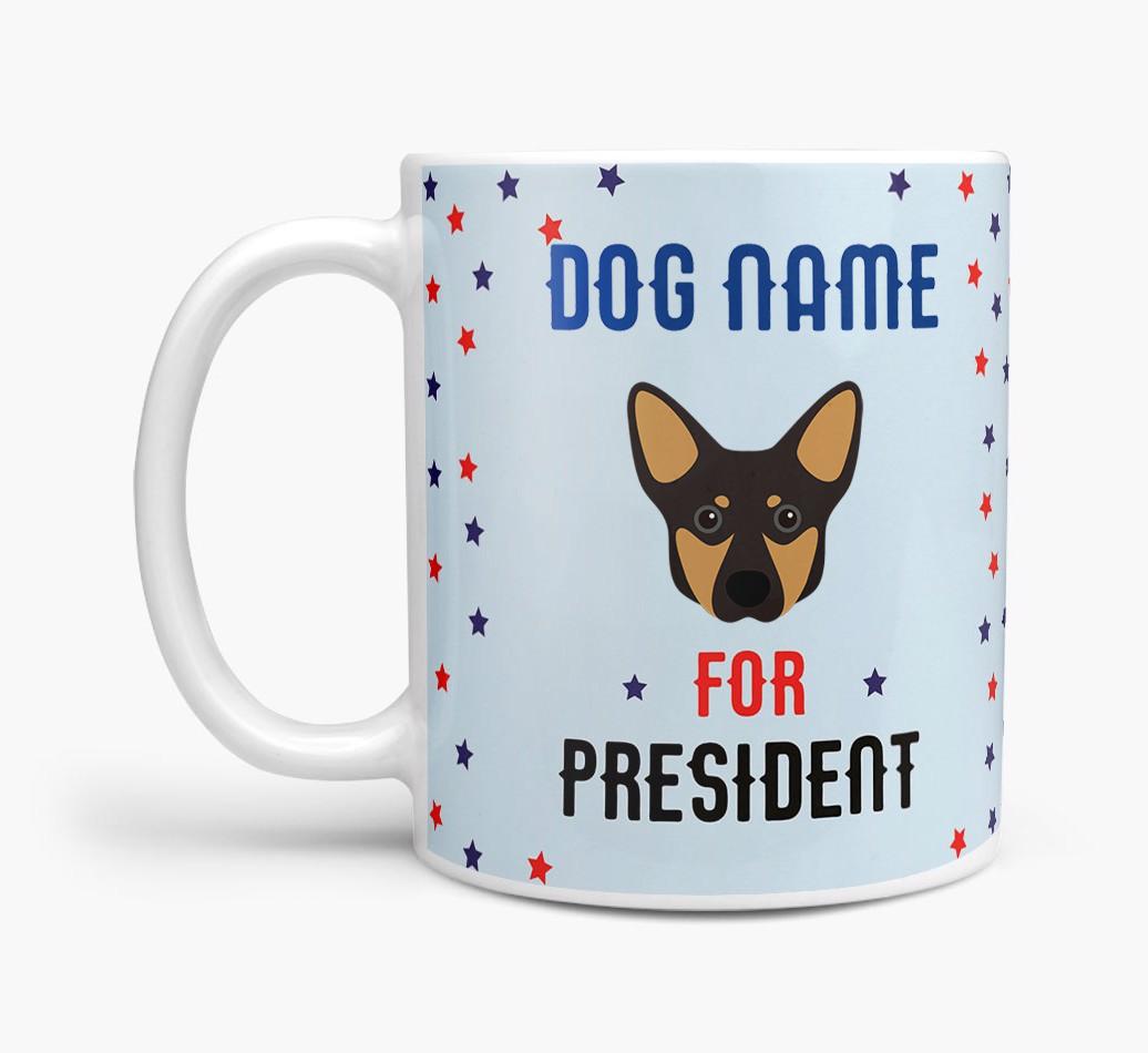 Personalized Vote {dogsName} for President Mug