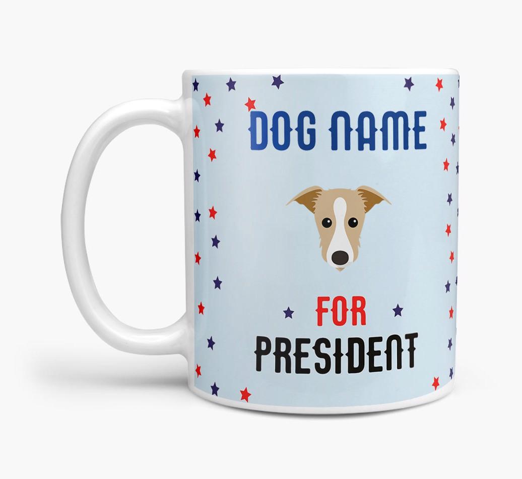 Personalized Vote {dogsName} for President Mug