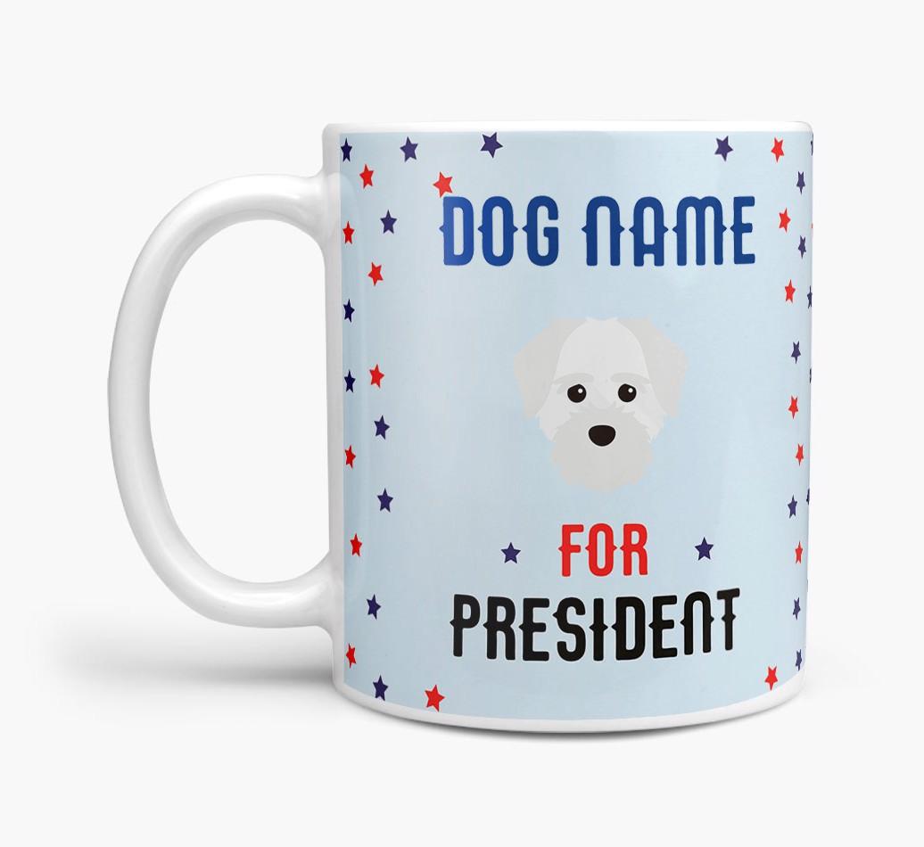 Personalized Vote {dogsName} for President Mug