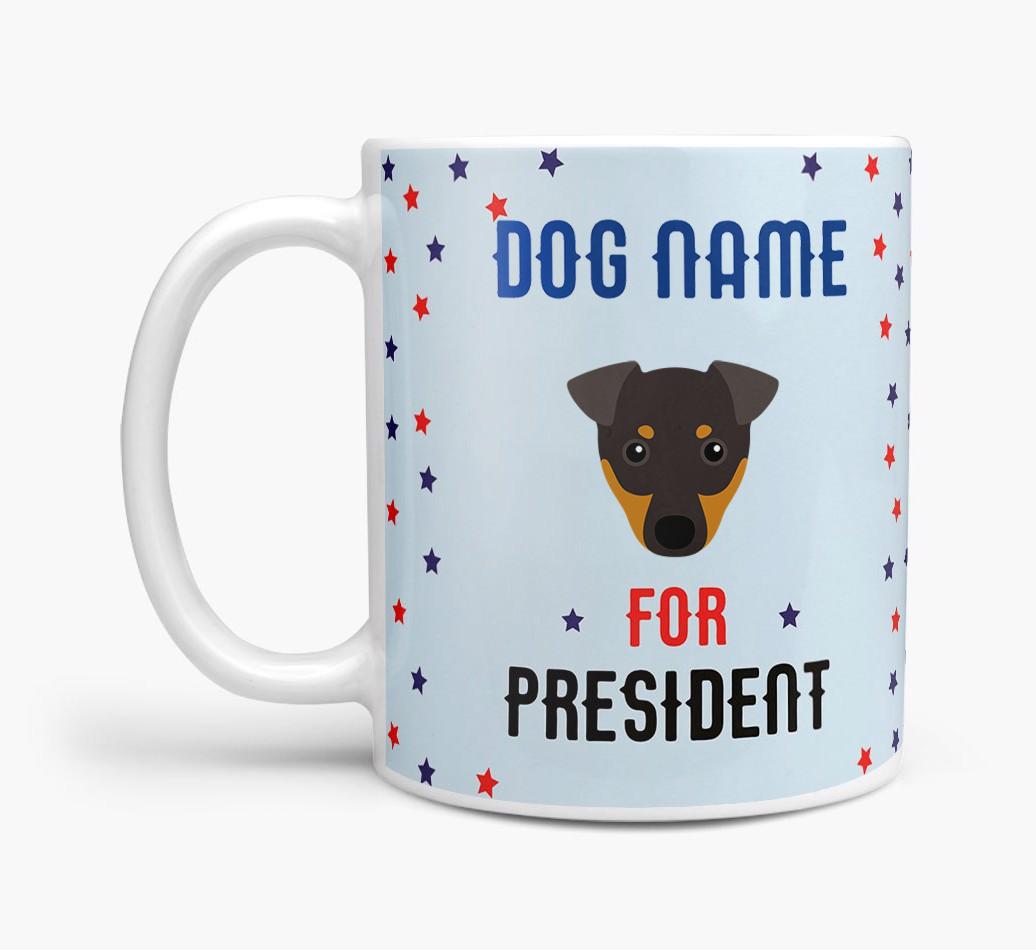 Personalized Vote {dogsName} for President Mug