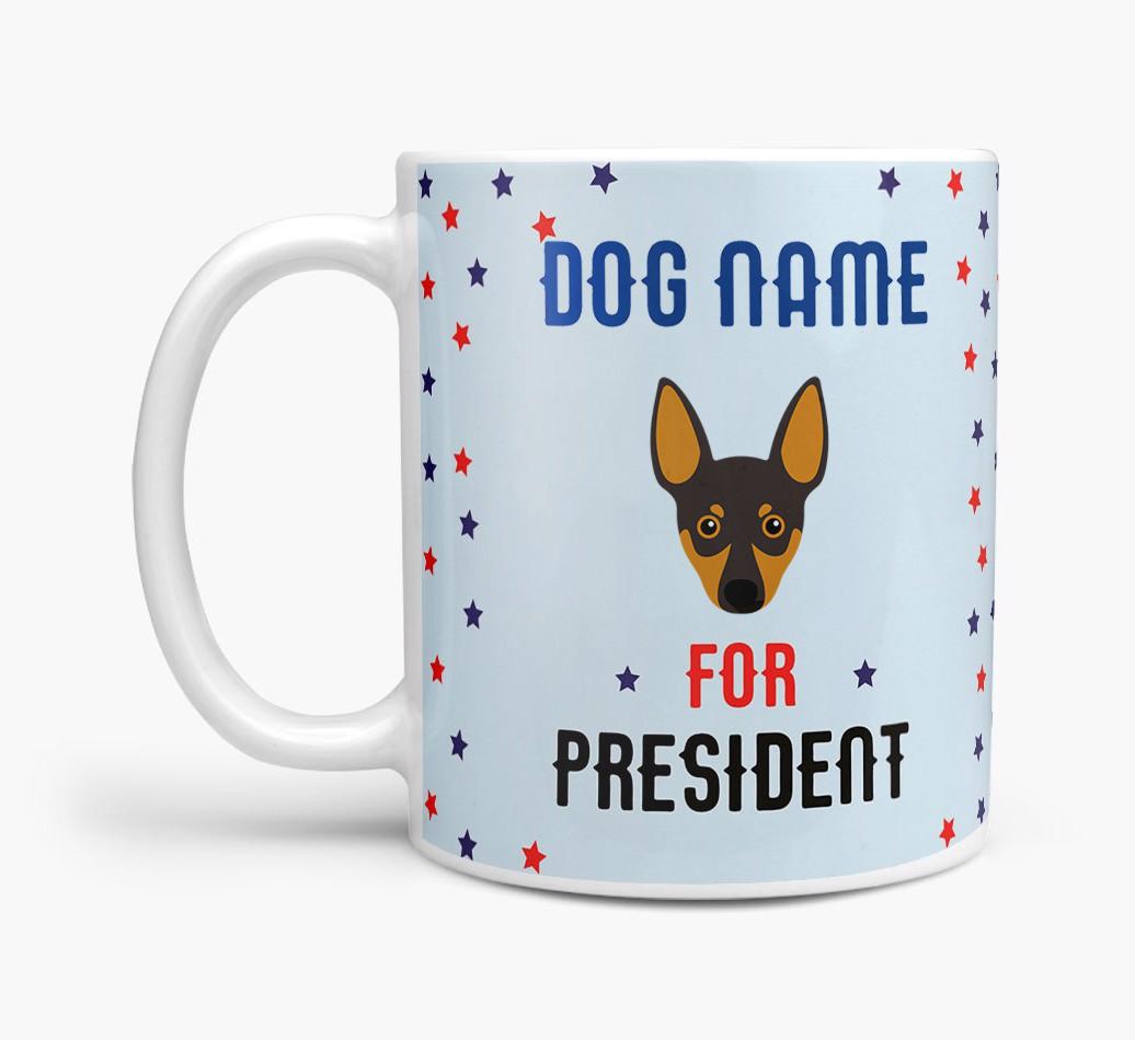 Personalized Vote {dogsName} for President Mug