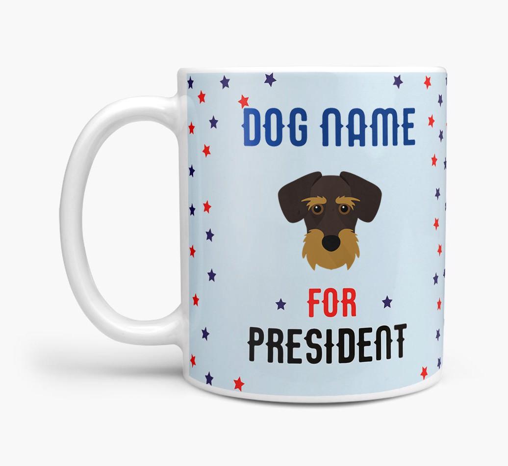 Personalized Vote {dogsName} for President Mug