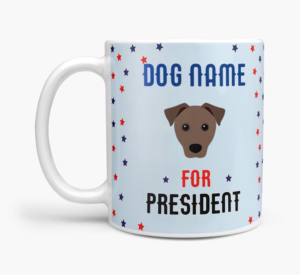 Personalized Vote {dogsName} for President Mug