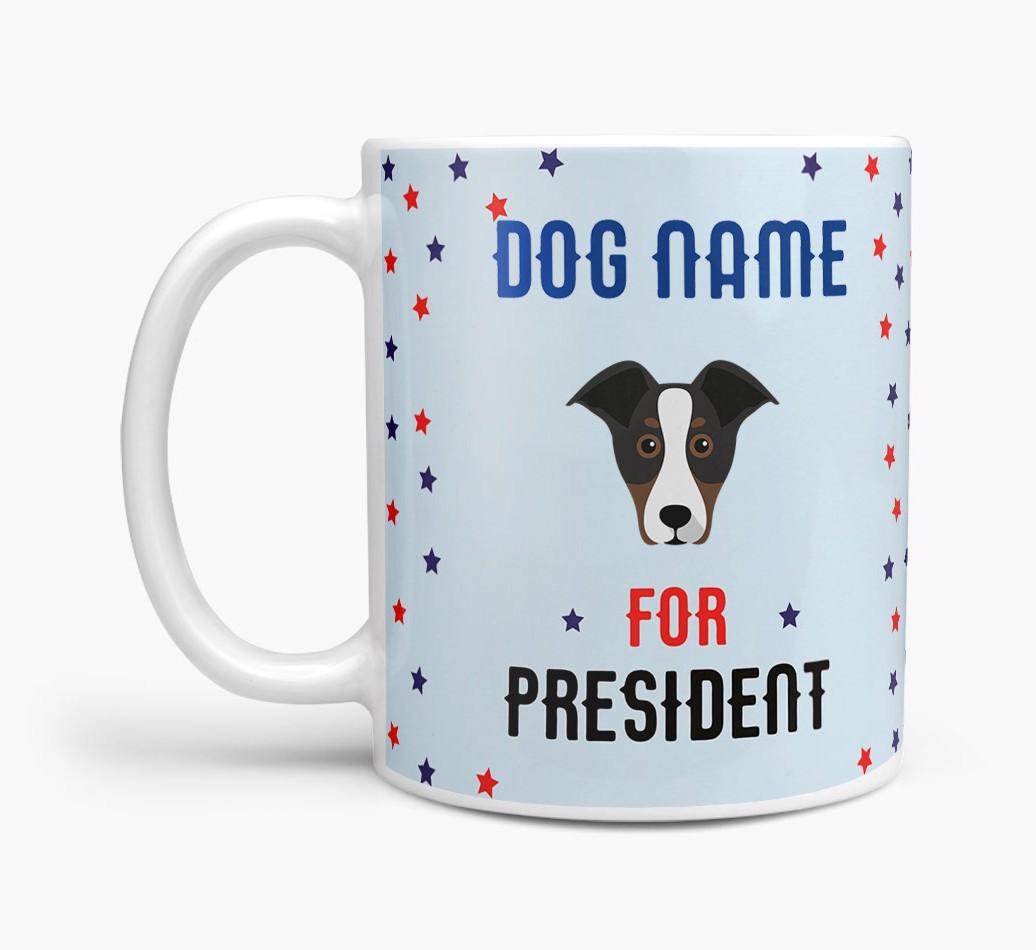 Personalized Vote {dogsName} for President Mug