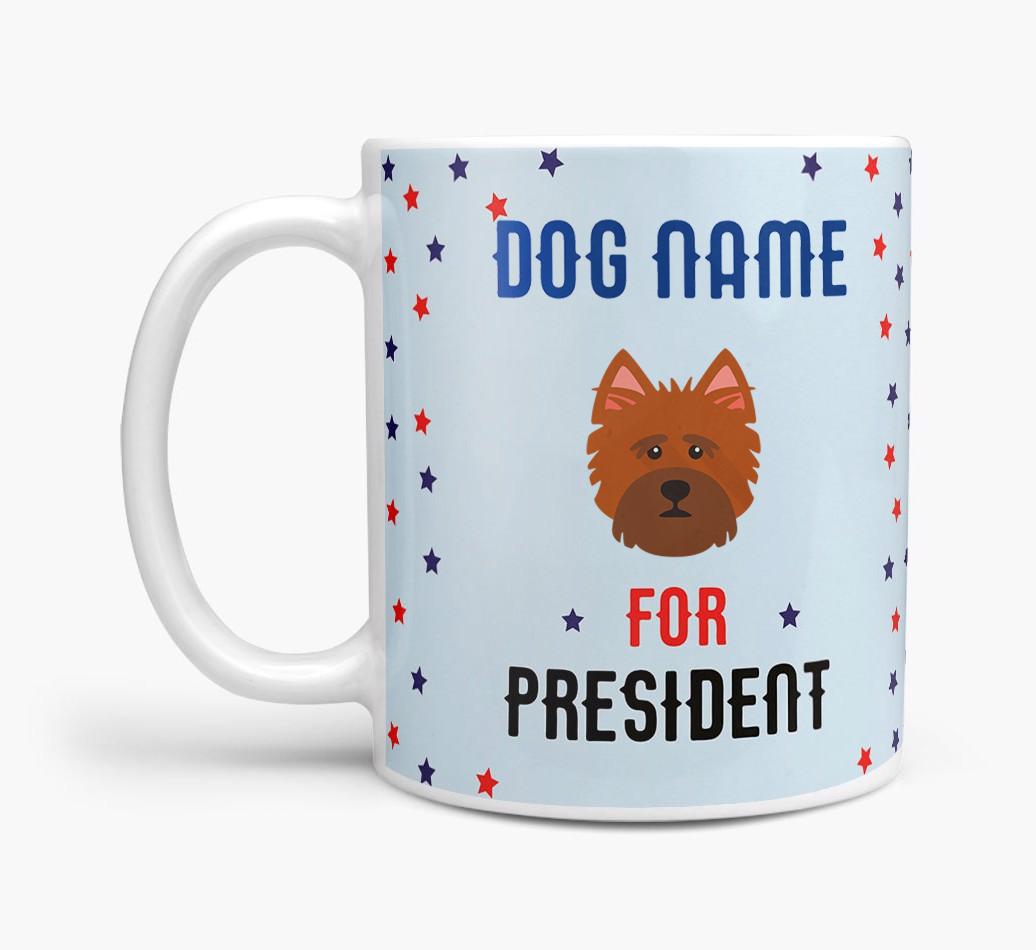 Personalized Vote {dogsName} for President Mug