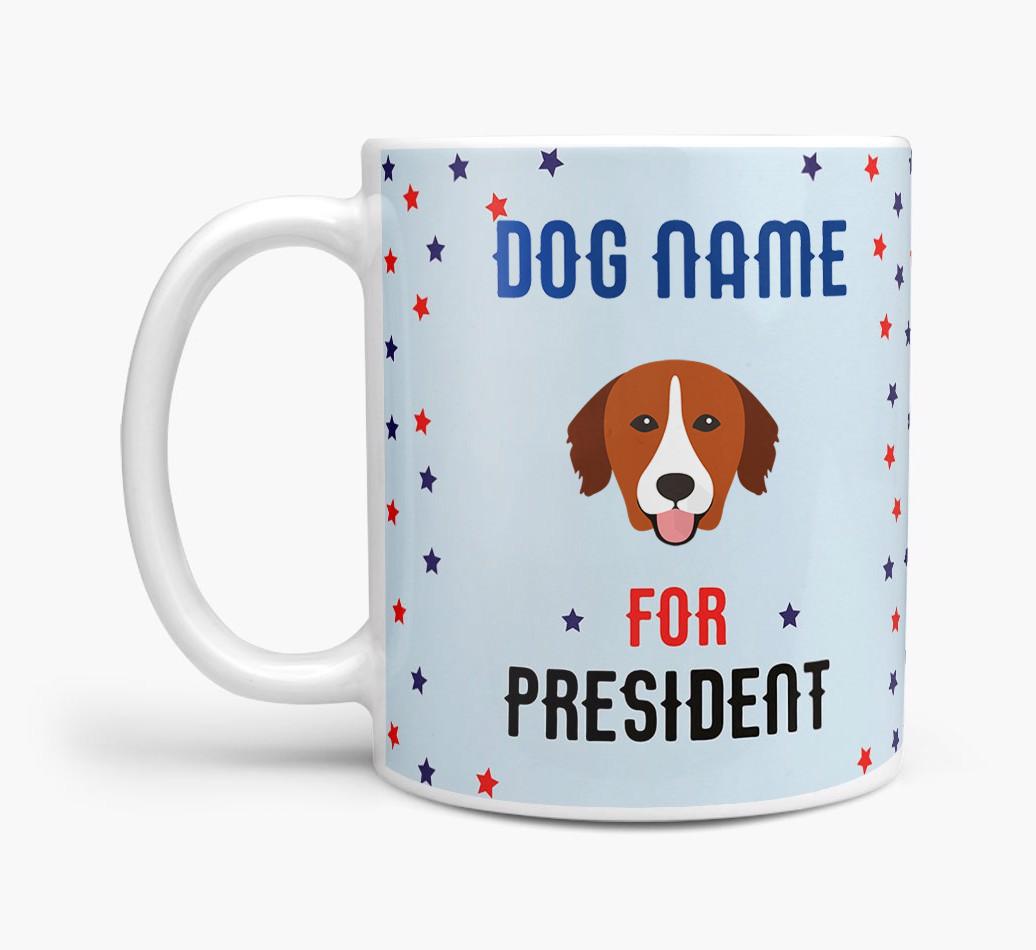 Personalized Vote {dogsName} for President Mug