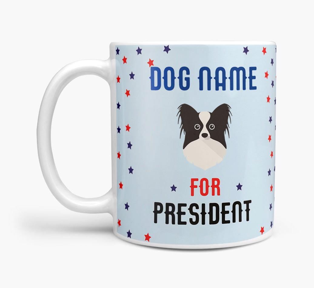 Personalized Vote {dogsName} for President Mug