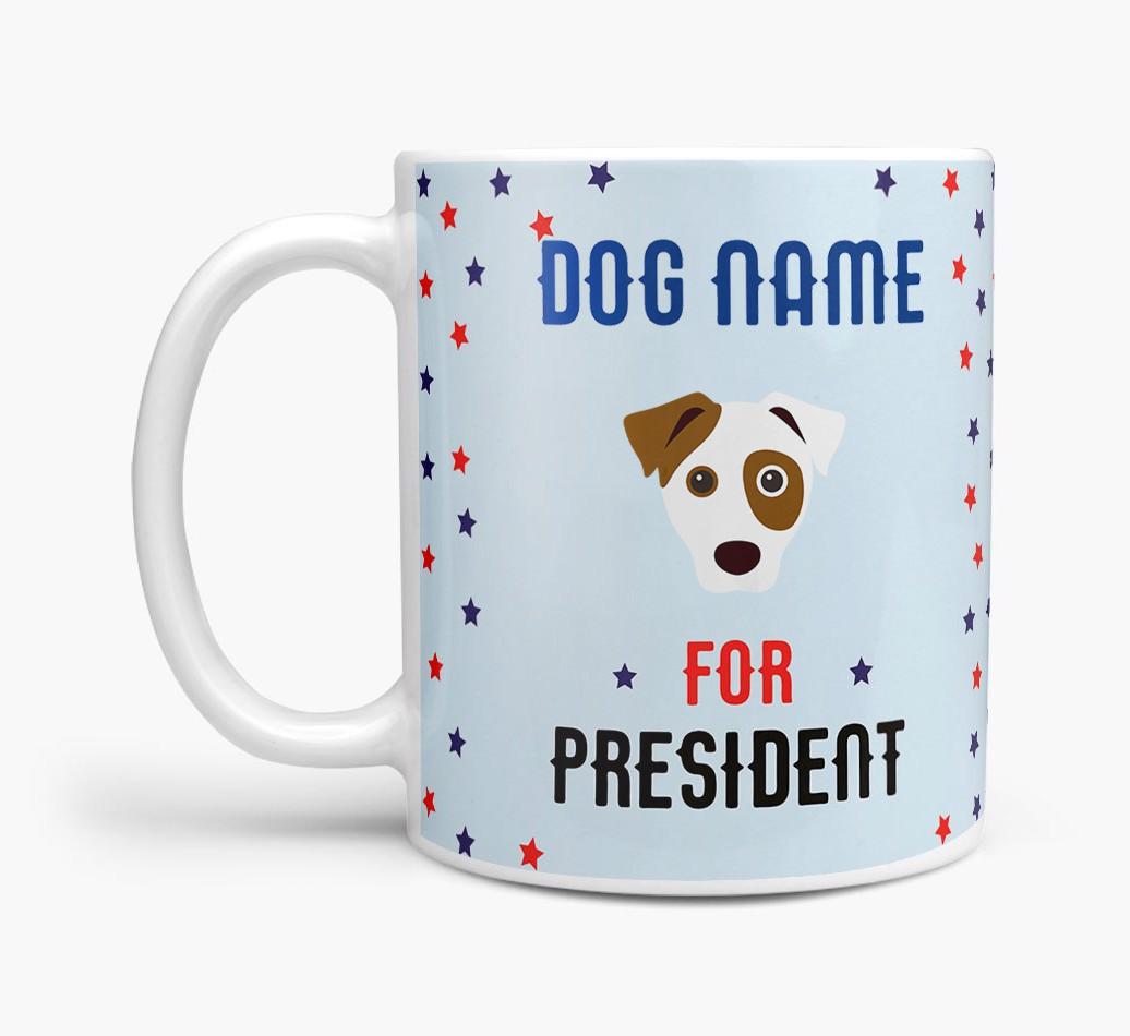 Personalized Vote {dogsName} for President Mug