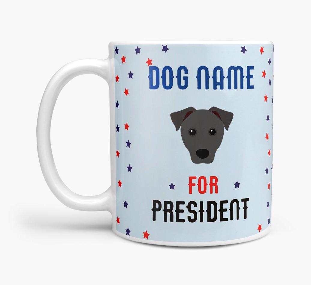 Personalized Vote {dogsName} for President Mug