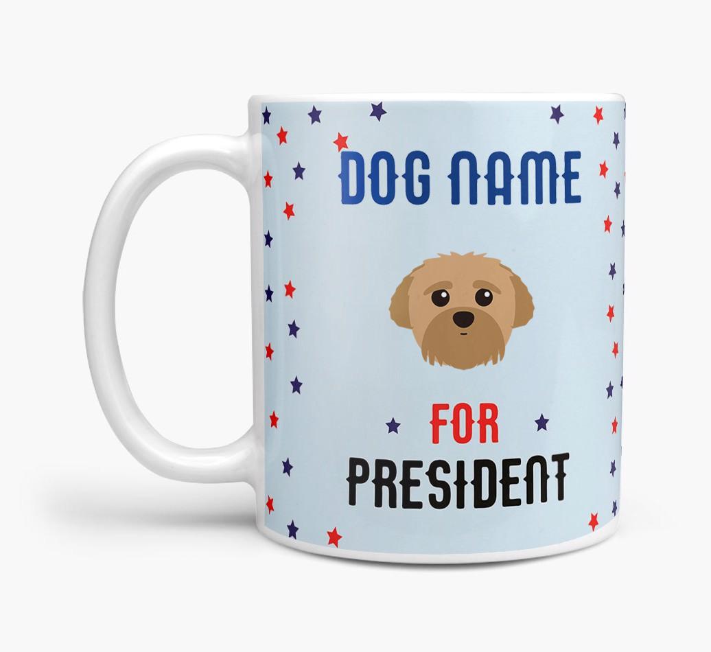 Personalized Vote {dogsName} for President Mug