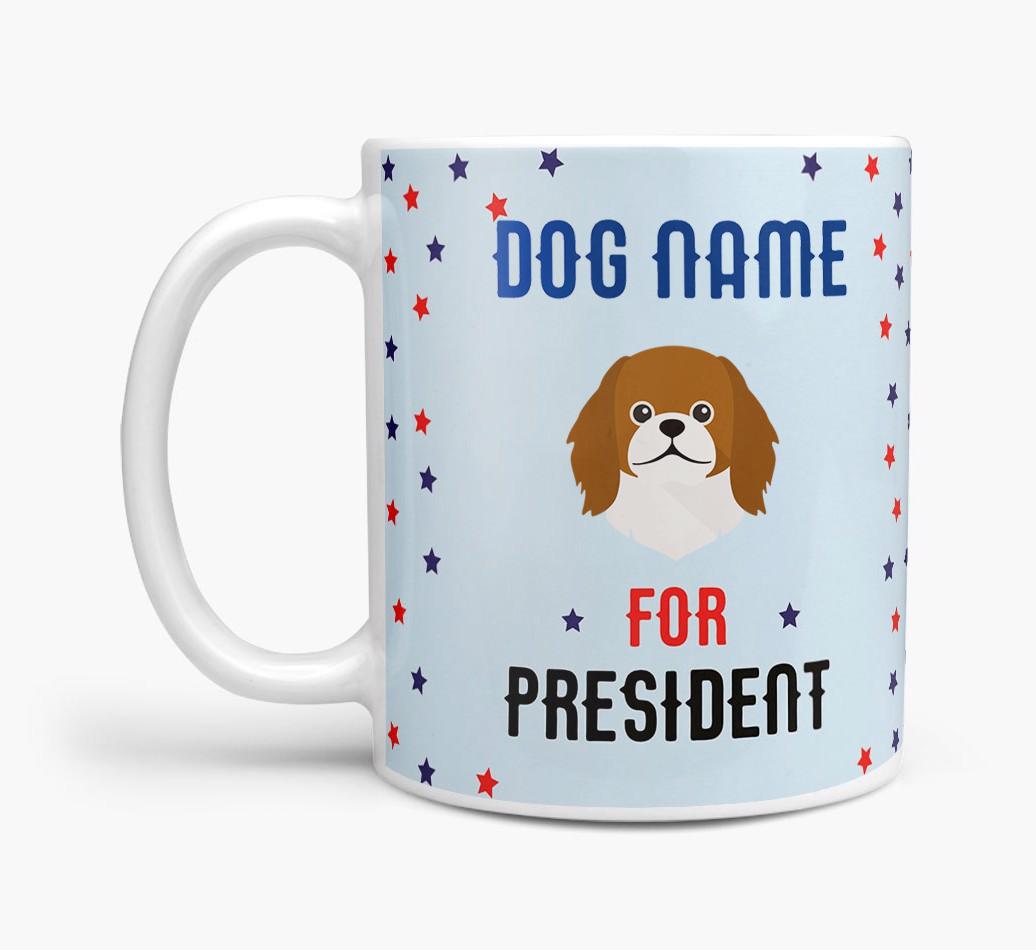 Personalized Vote {dogsName} for President Mug