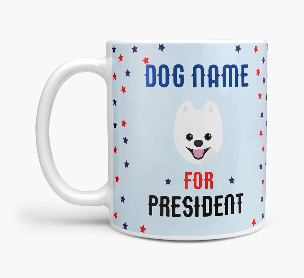 Personalized Vote {dogsName} for President Mug