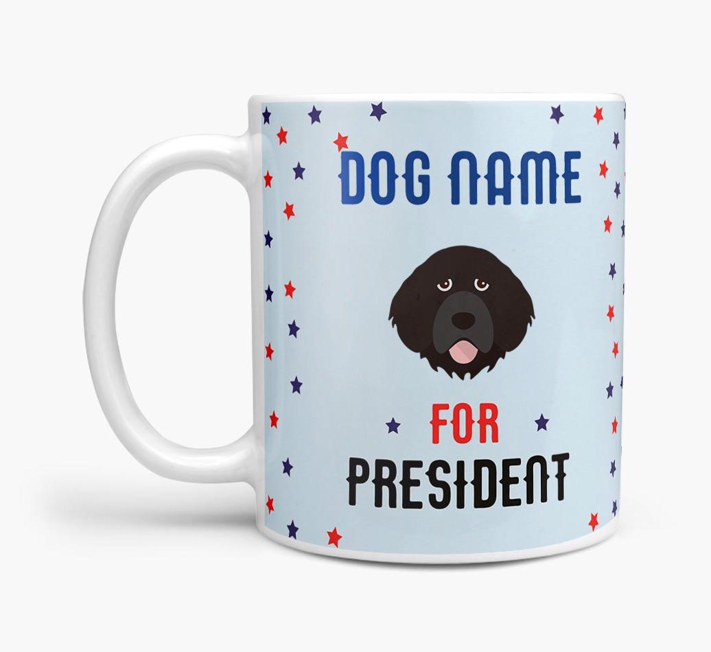 Personalized Vote {dogsName} for President Mug