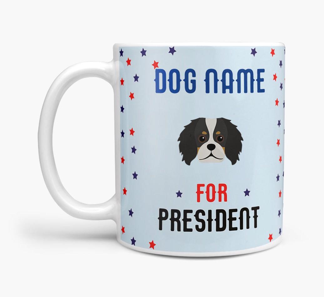 Personalized Vote {dogsName} for President Mug