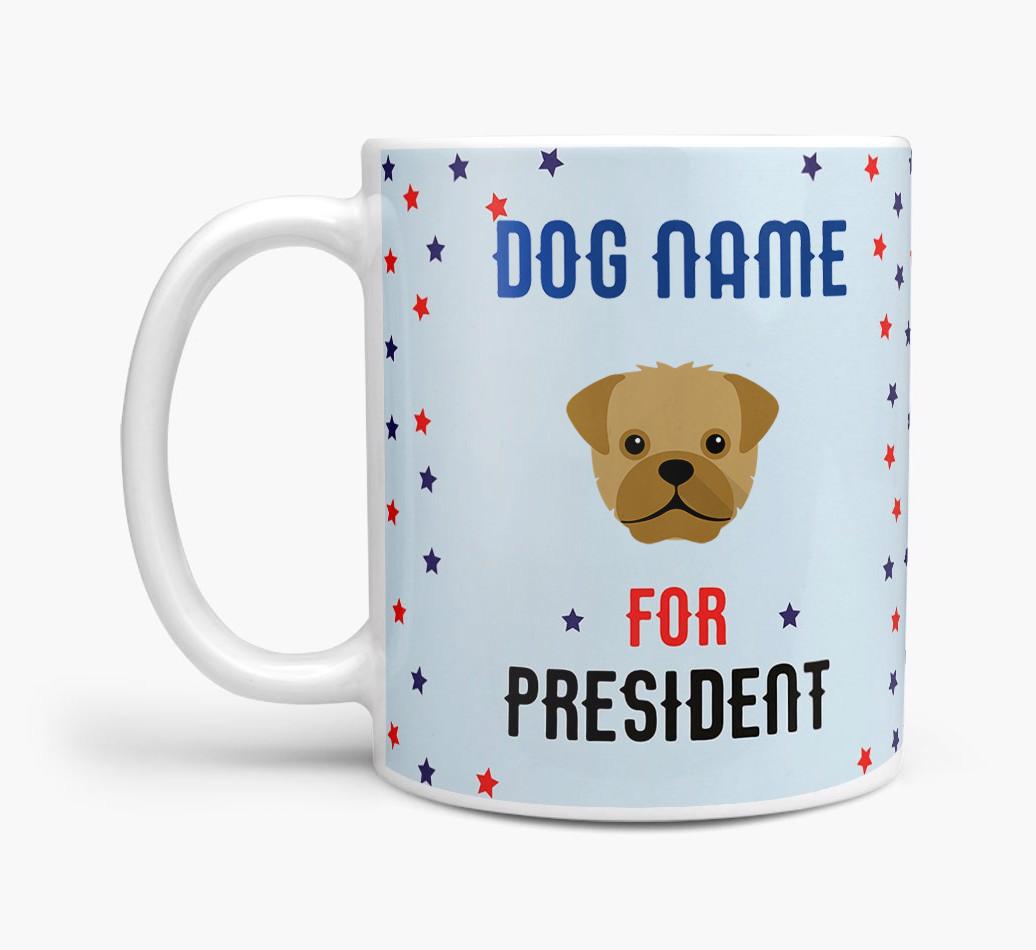Personalized Vote {dogsName} for President Mug
