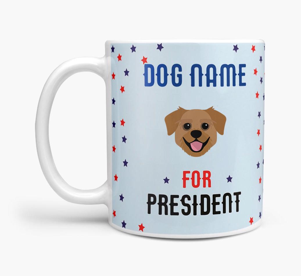 Personalized Vote {dogsName} for President Mug