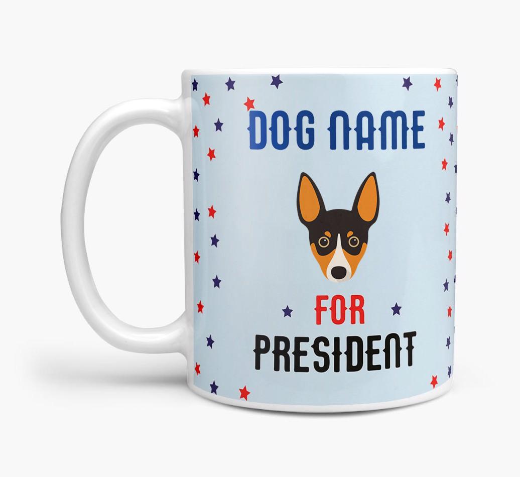 Personalized Vote {dogsName} for President Mug