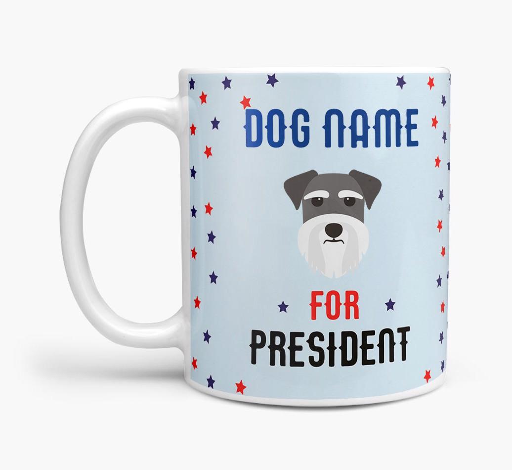Personalized Vote {dogsName} for President Mug