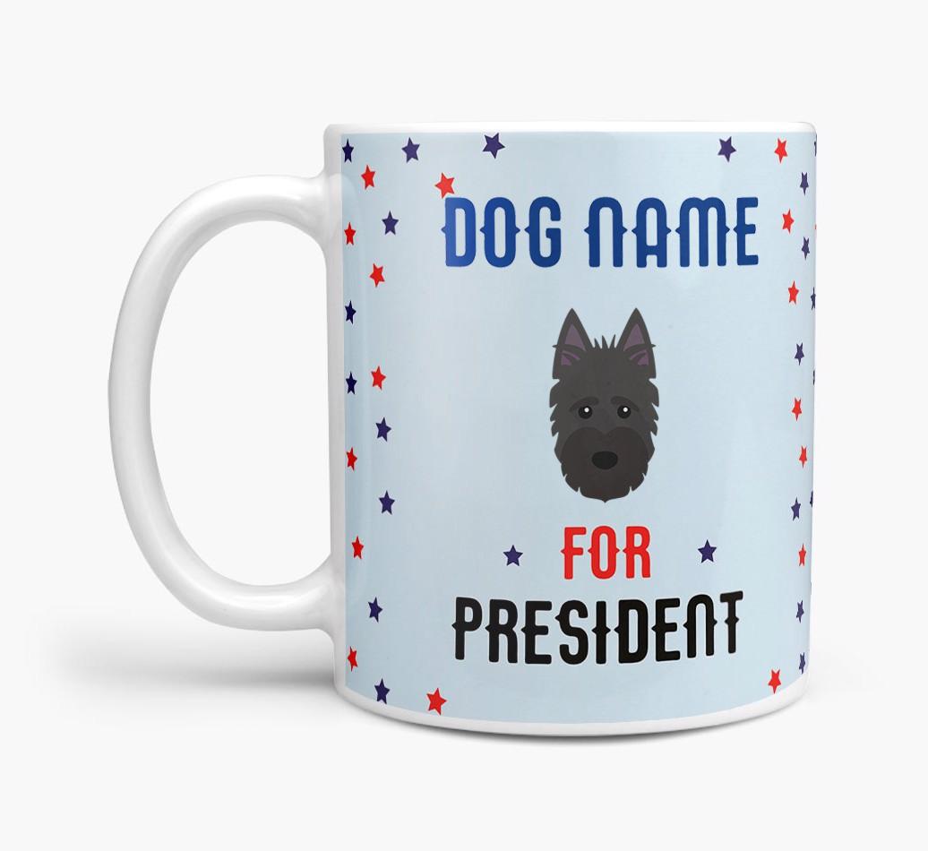 Personalized Vote {dogsName} for President Mug
