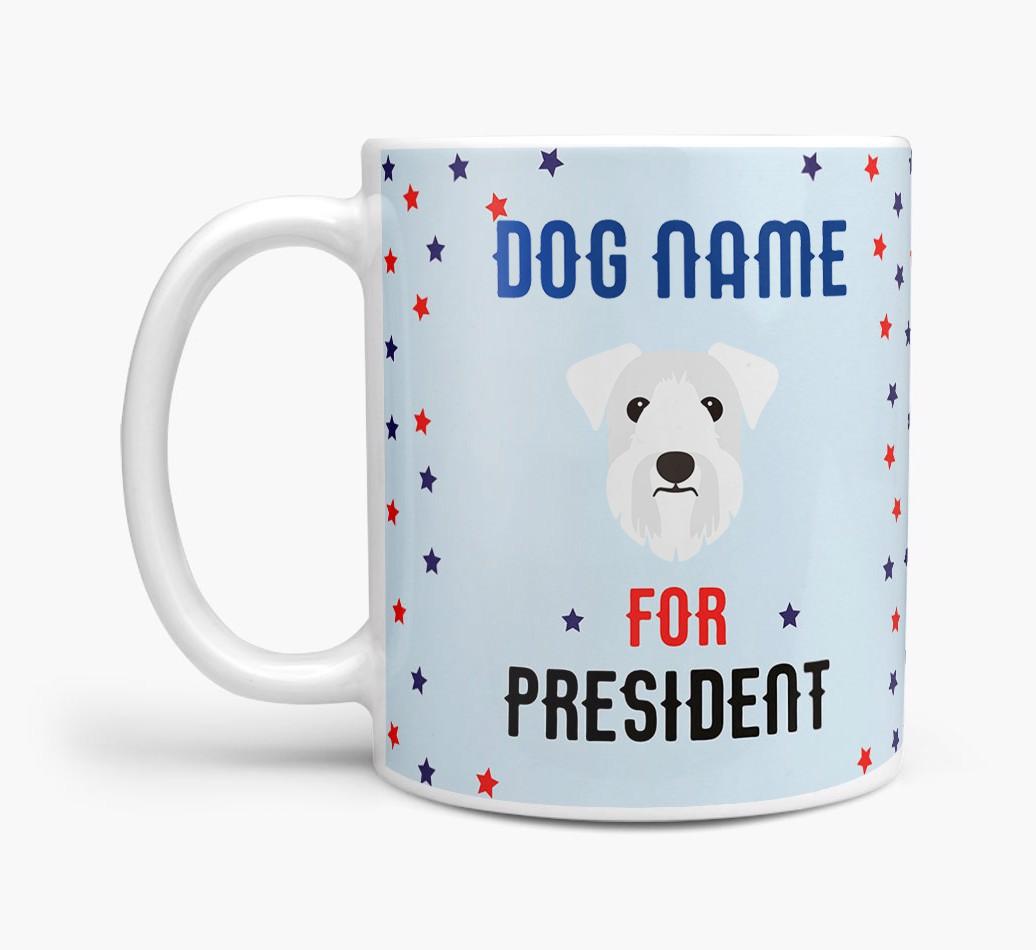 Personalized Vote {dogsName} for President Mug