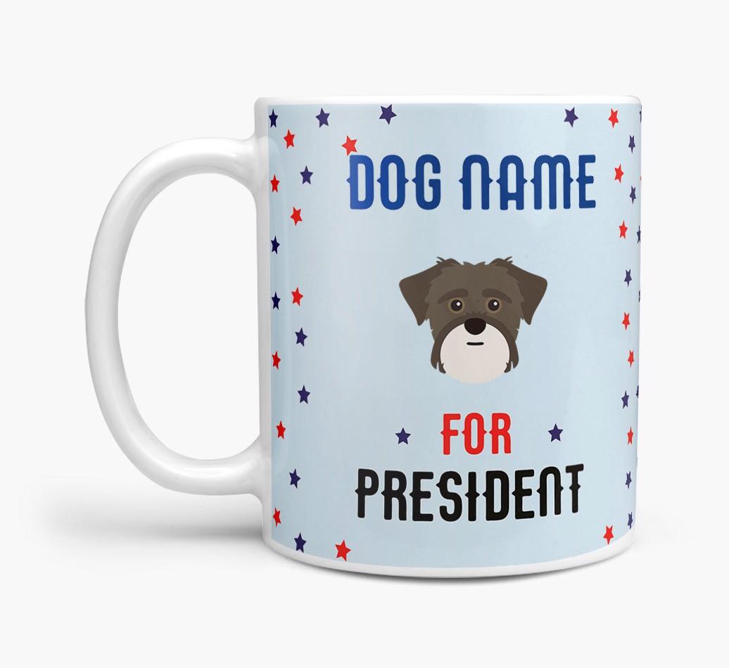 Personalized Vote {dogsName} for President Mug