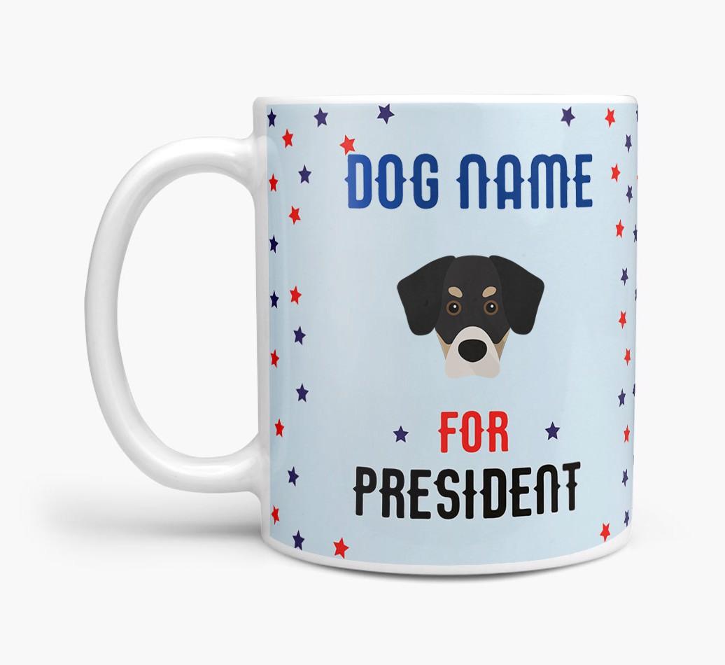 Personalized Vote {dogsName} for President Mug