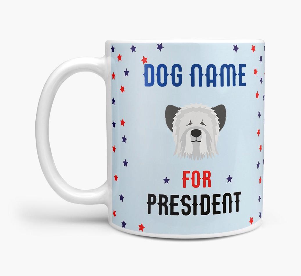 Personalized Vote {dogsName} for President Mug