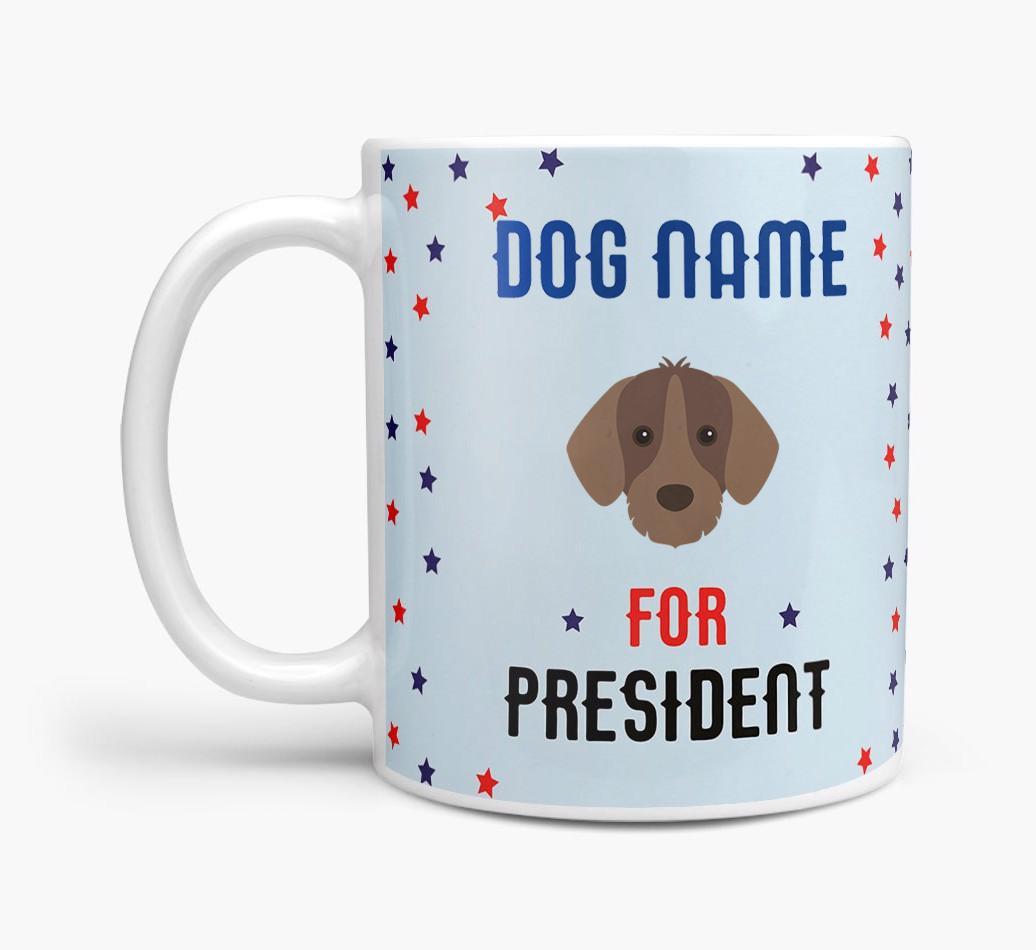 Personalized Vote {dogsName} for President Mug