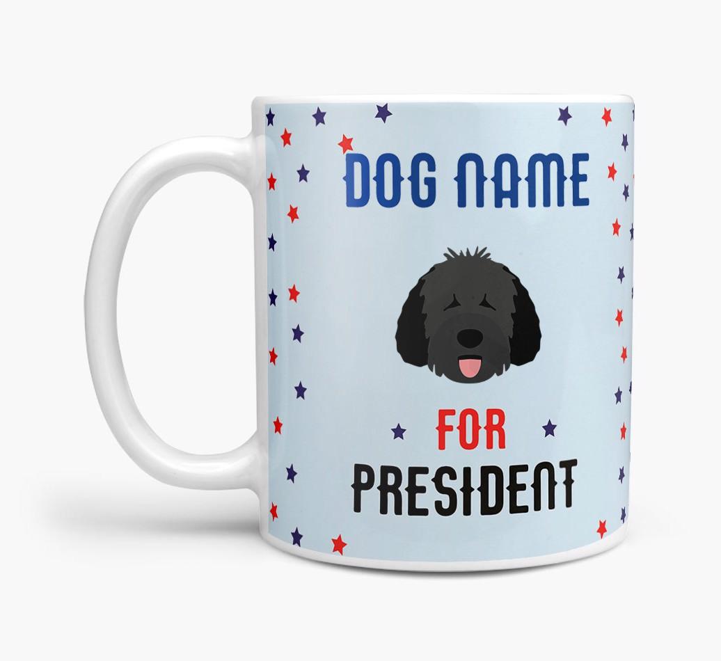 Personalized Vote {dogsName} for President Mug