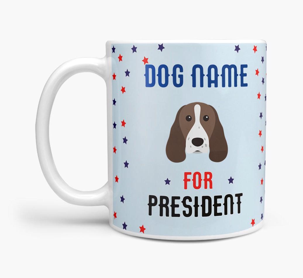 Personalized Vote {dogsName} for President Mug